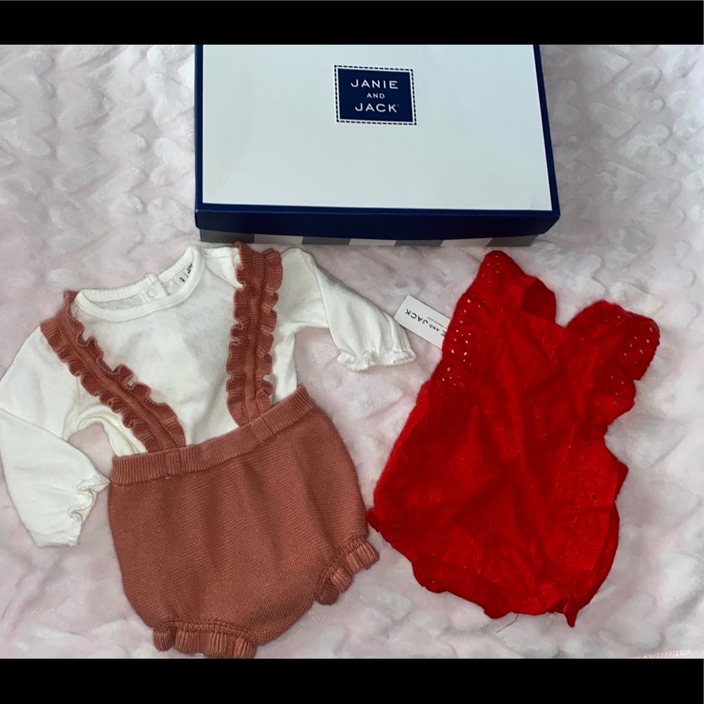 NWT Janie & Jack babygirl 3-6 month outfits